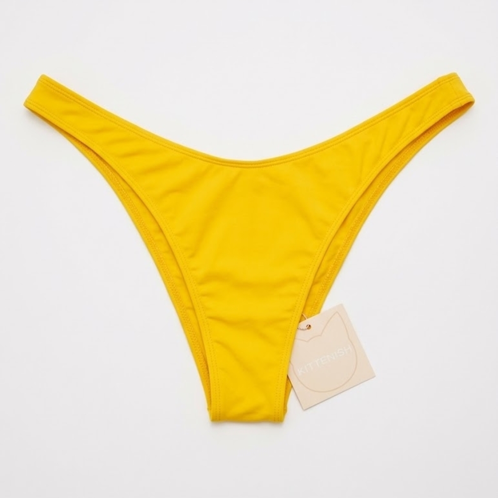 NWT Kittenish Yellow Bikini Bottom